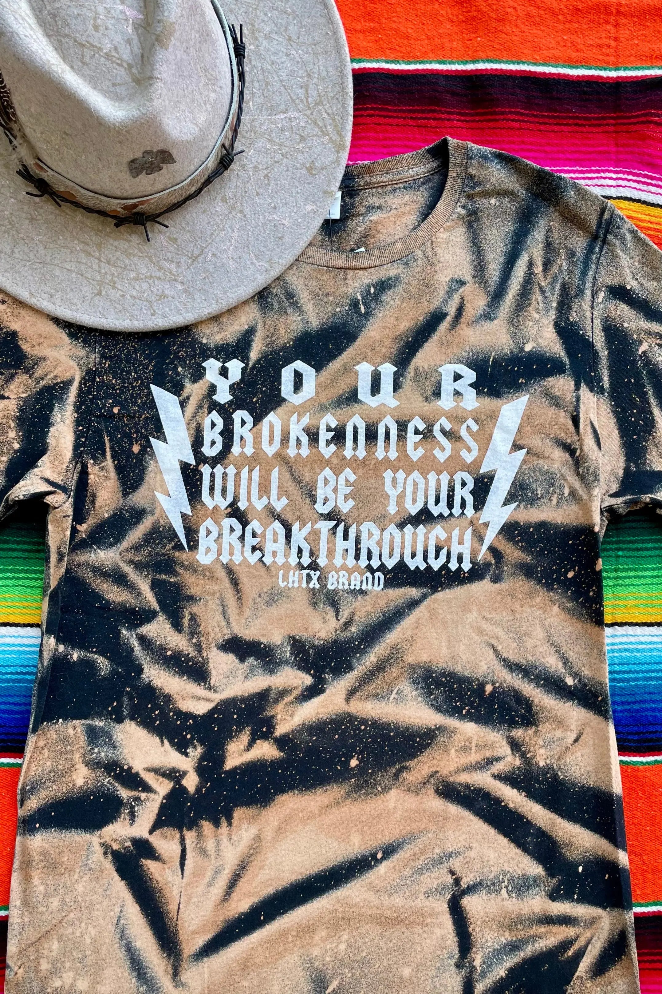 Your Brokenness Will Be Your Breakthrough Western graphic tee faith slogan shirt