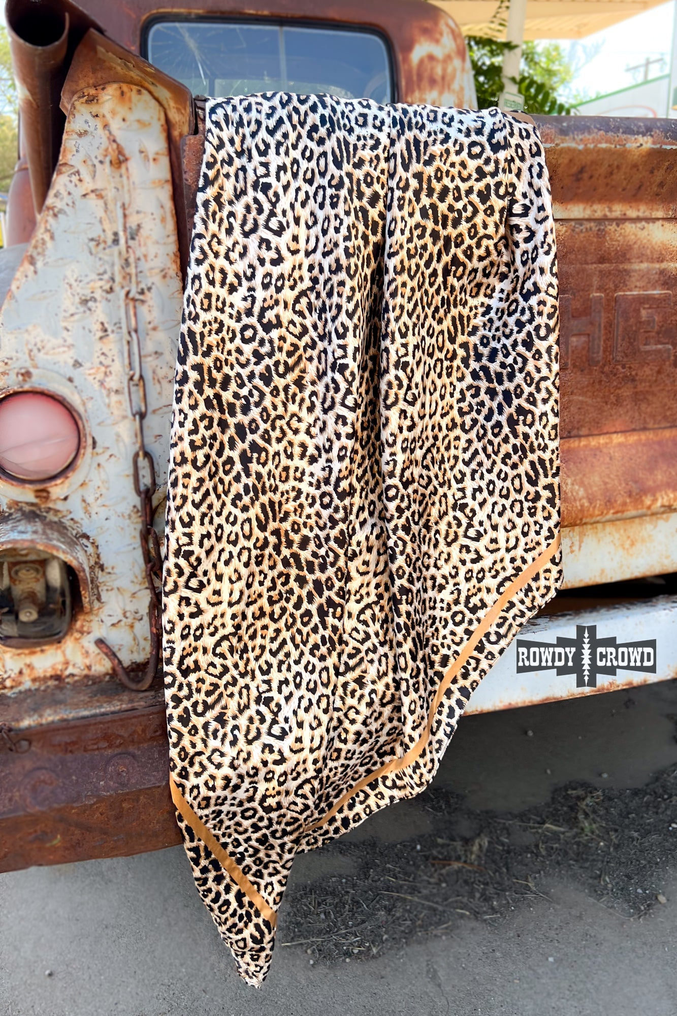 Rowdy Crowd Clothing's Liberty Leopard Wild Rag bold leopard print 