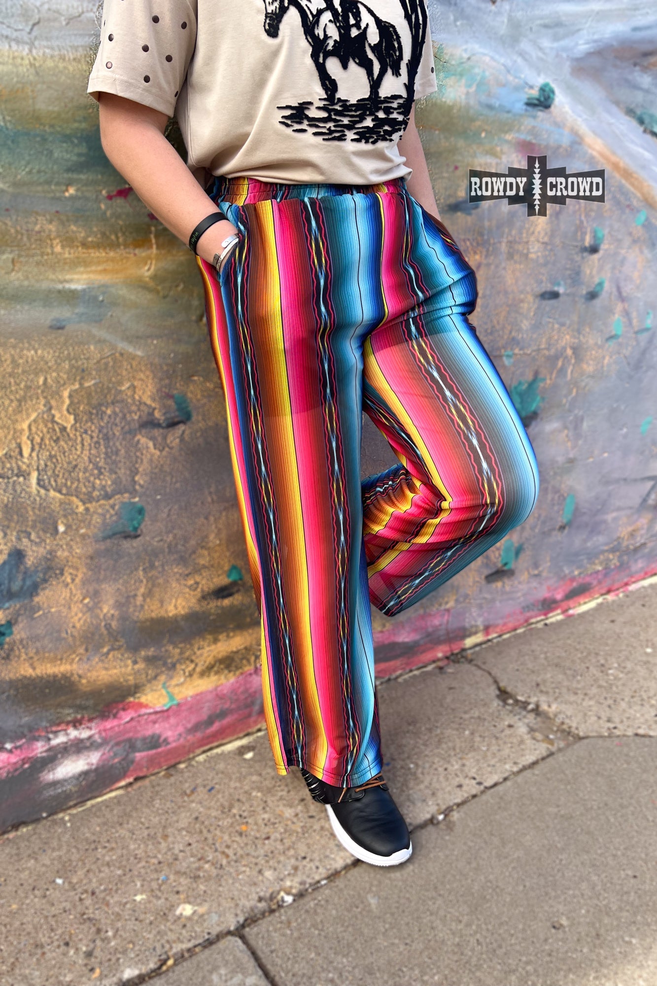 Rowdy Crowd serape Pinto Ranch Pants