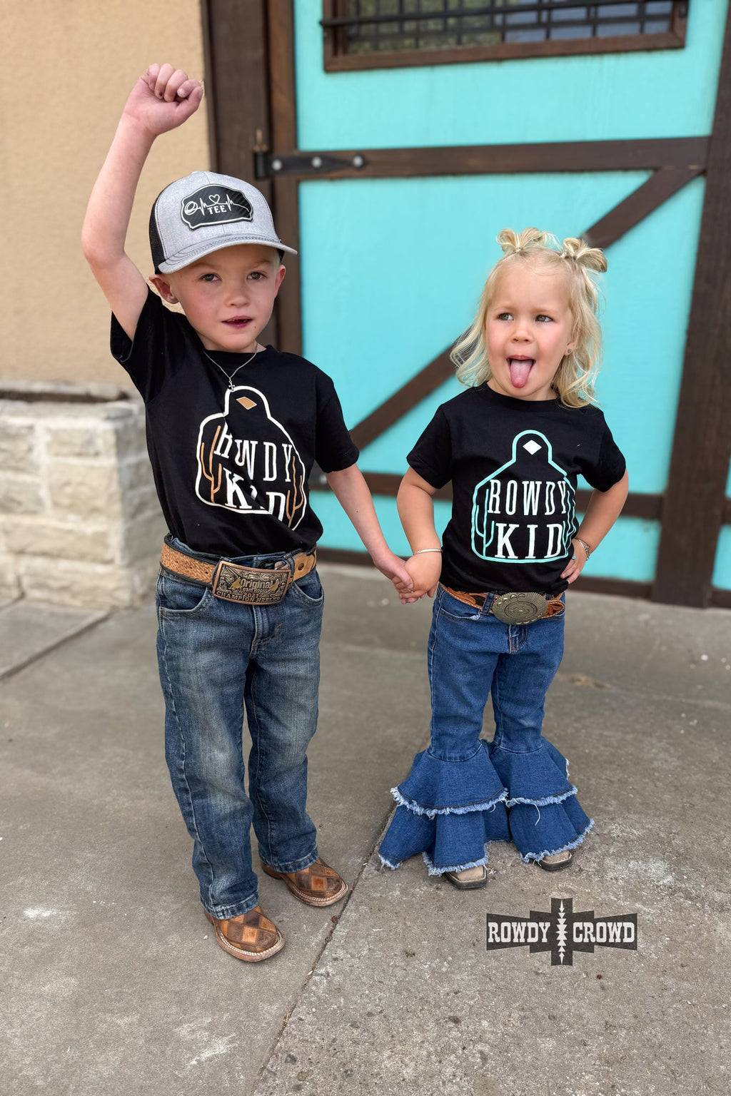 BROWN- Rowdy Kid Tee