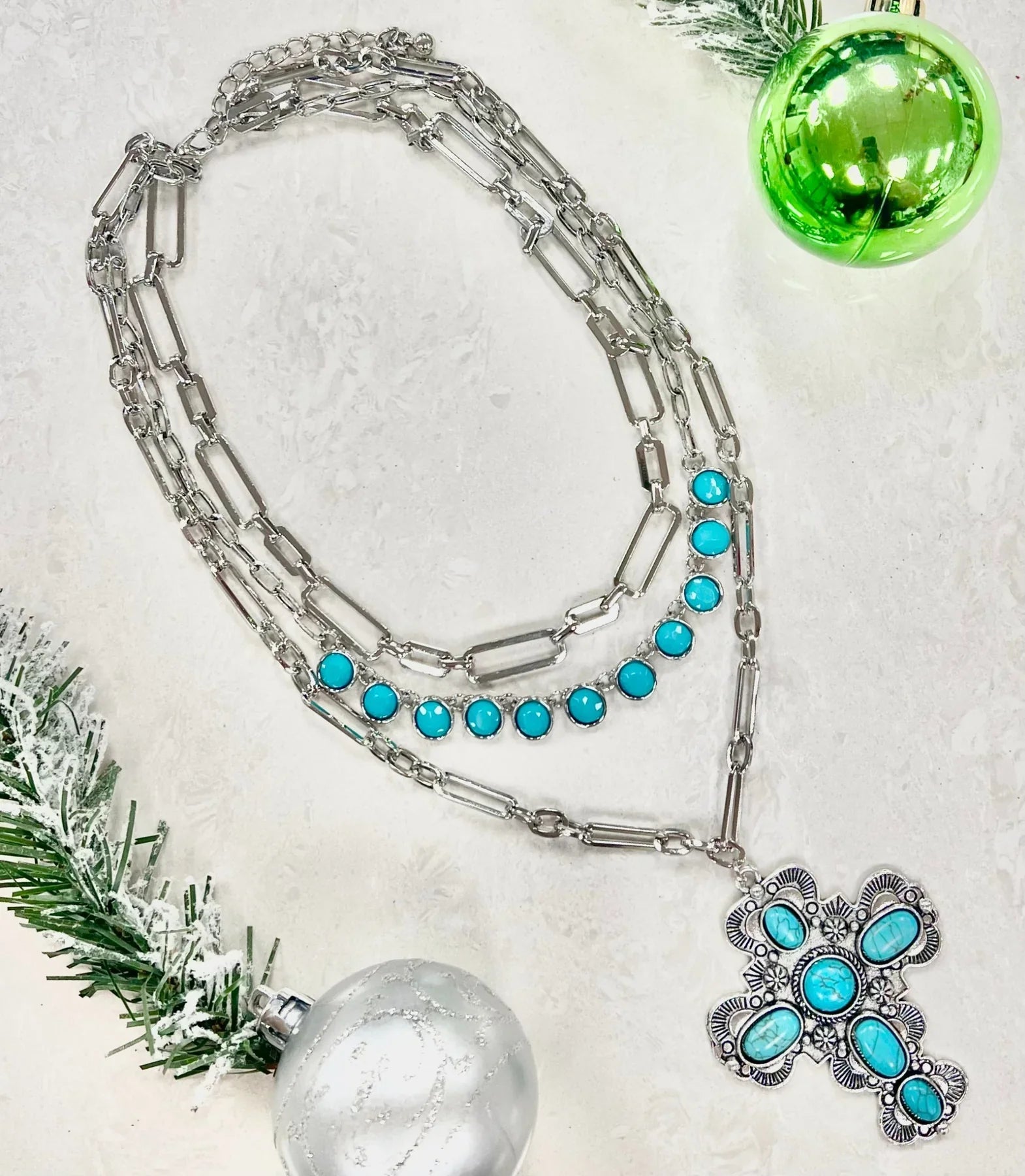Divine Grace Layered Cross Necklace