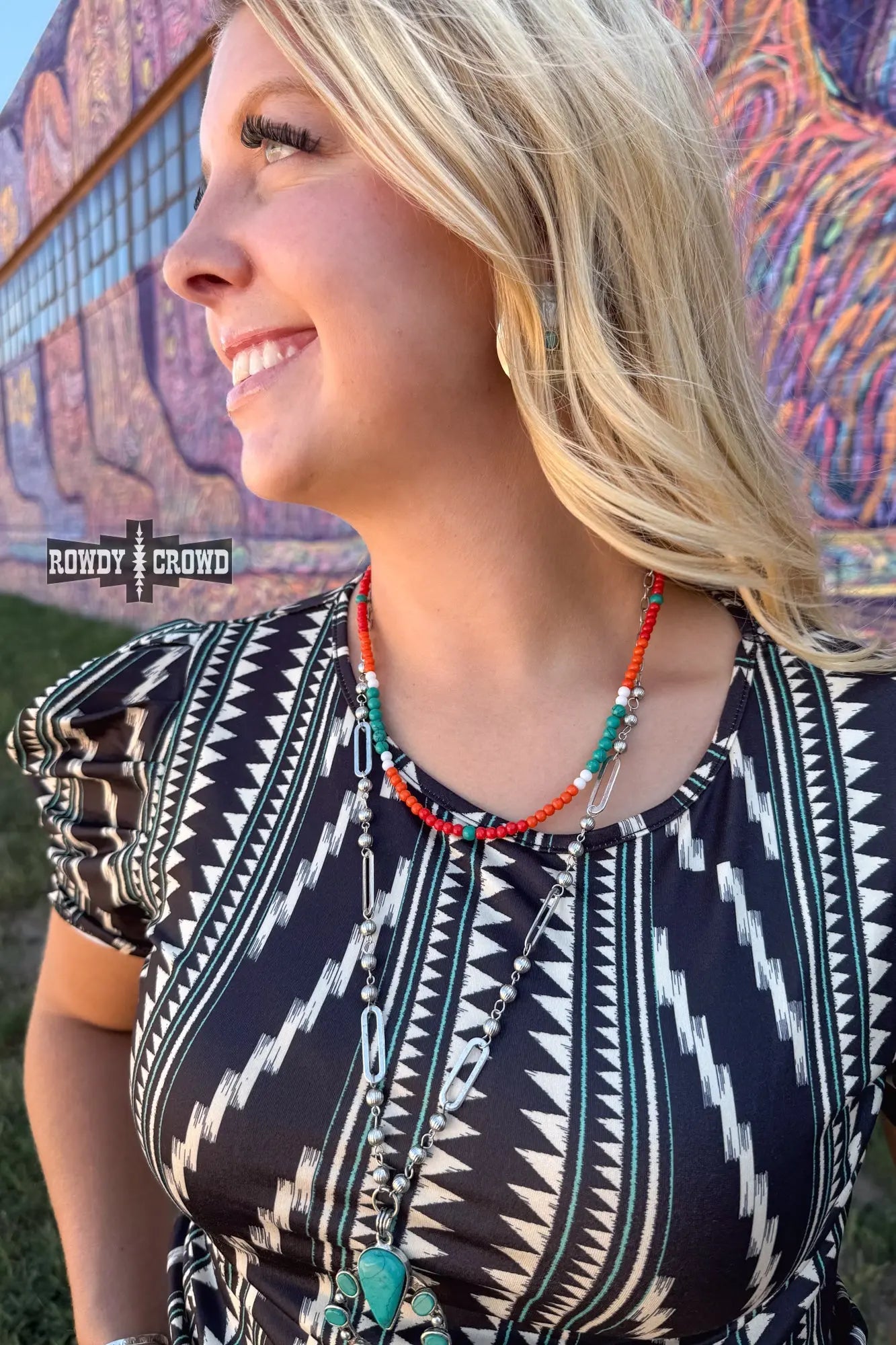 western cowgirl layering sunshine ranch necklace fiery elegance playful rustic fashion statement